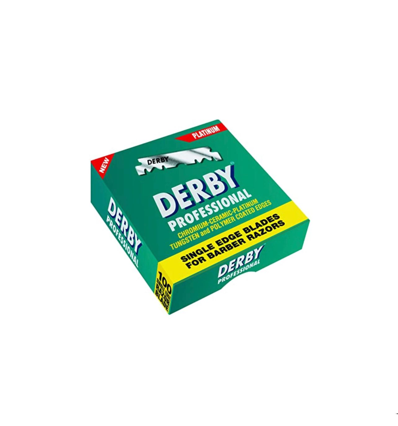 Derby Professional Single Edge Razor Blades- Green