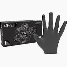 L3vel 3 Nitrile Gloves - 100 PK Black Small