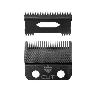StyleCraft Replacement Diamond Cut Fixed Fade Hair Clipper Blade with Shallow Tooth 2.0 Moving Cutter Set