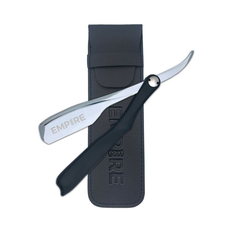 Empire 900 Kamisori Black/ Steel Folding Razor