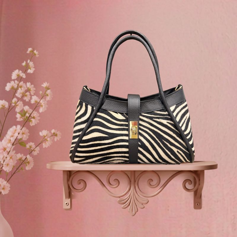 Bolso Piel Zebra Noir