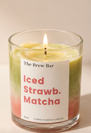 Iced Strawberry Matcha Scented Candle