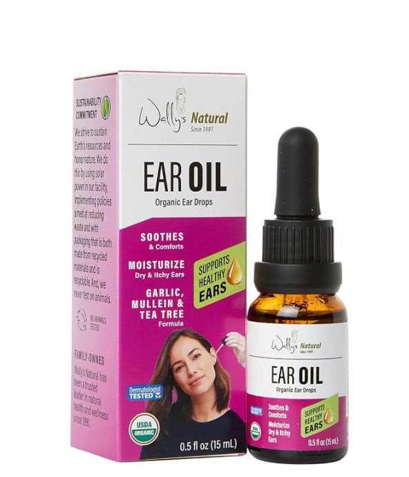 Wally's Natural, Organic Ear Oil Drops