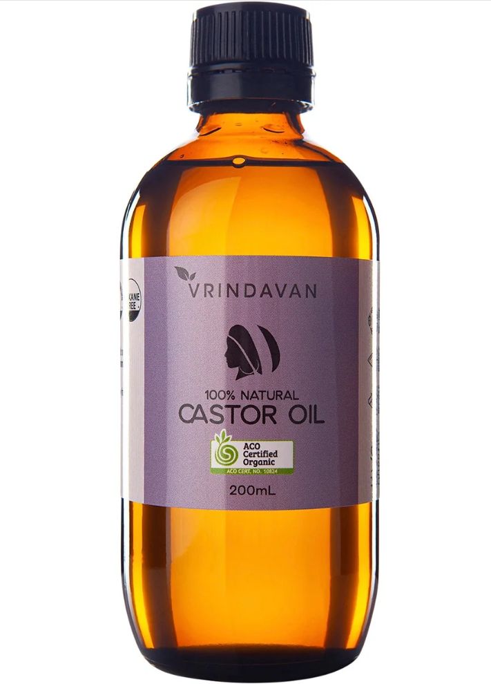 VRINDAVAN Castor Oil Glass Btl 200mL