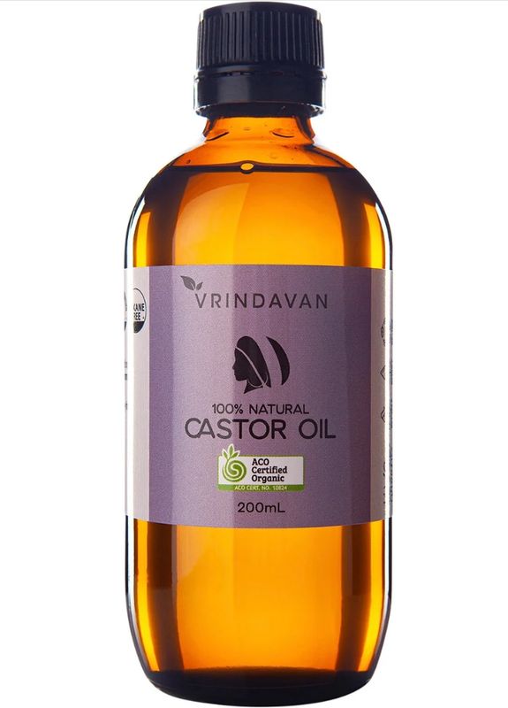 VRINDAVAN Castor Oil Glass Btl 200mL