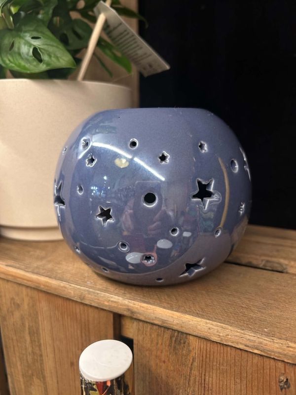 Purple Iridescent Star Oil Burner and Wax Warmer