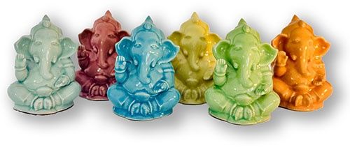 Ceramic Ganesh - GREEN