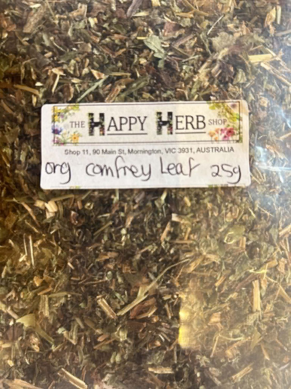 Organic comfrey leaf 25g -     BB 11/26