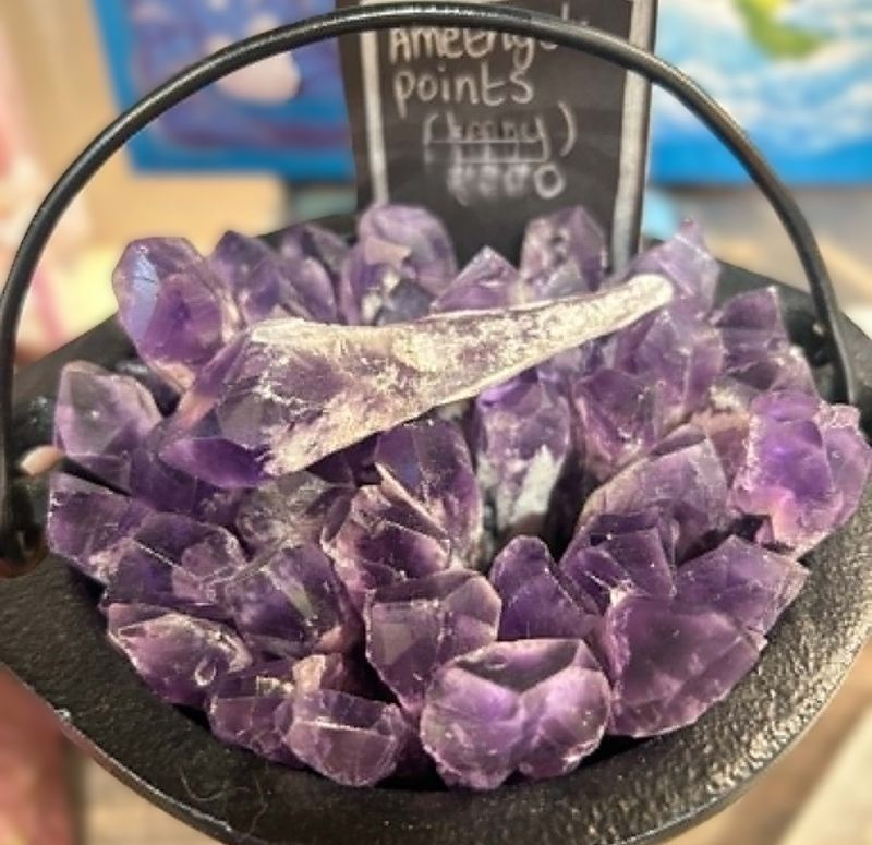 Amethyst points - intuitively picked