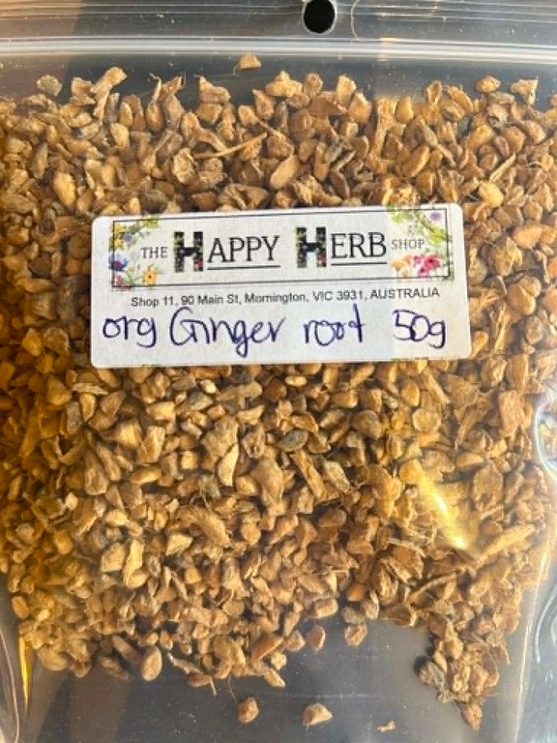 Organic Ginger root 50g BB 01/29