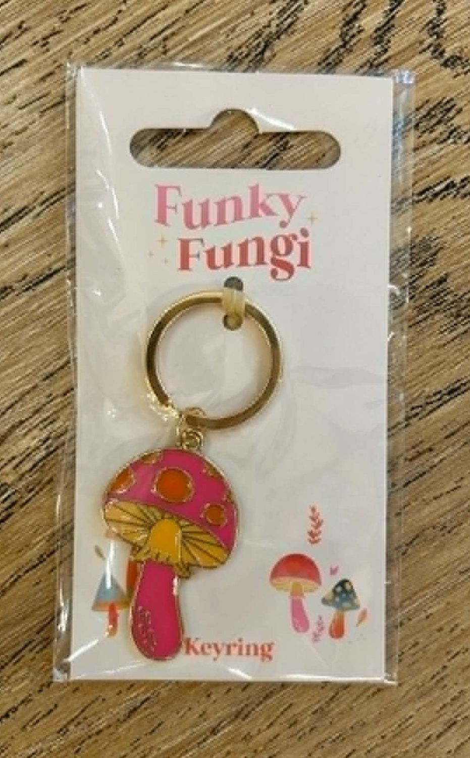 Funky Fungi Mushroom Enamel Keyring