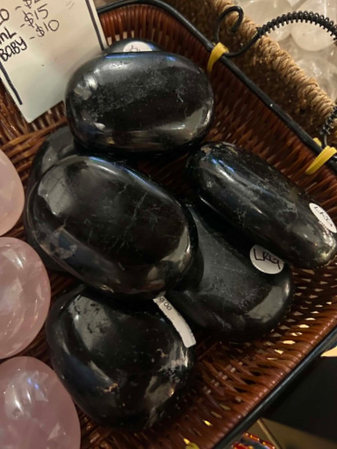 Black Tourmaline palmstones