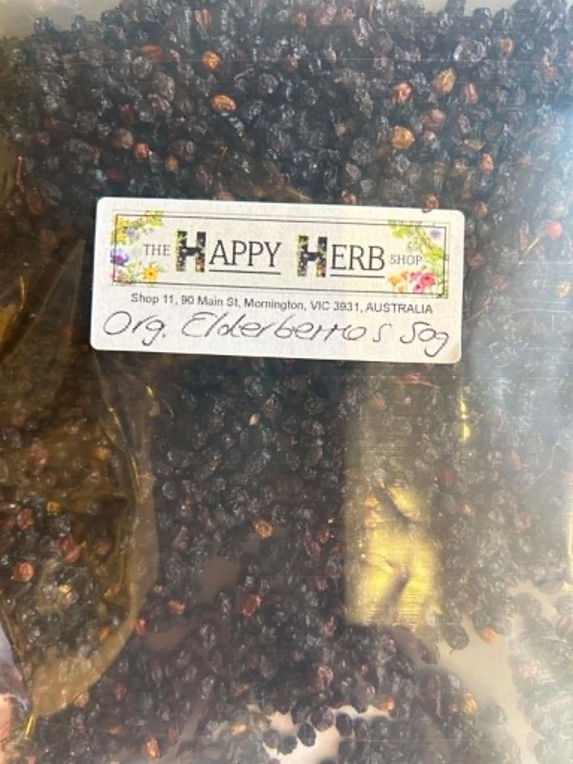 Organic Elderberries 50g - BB07/28