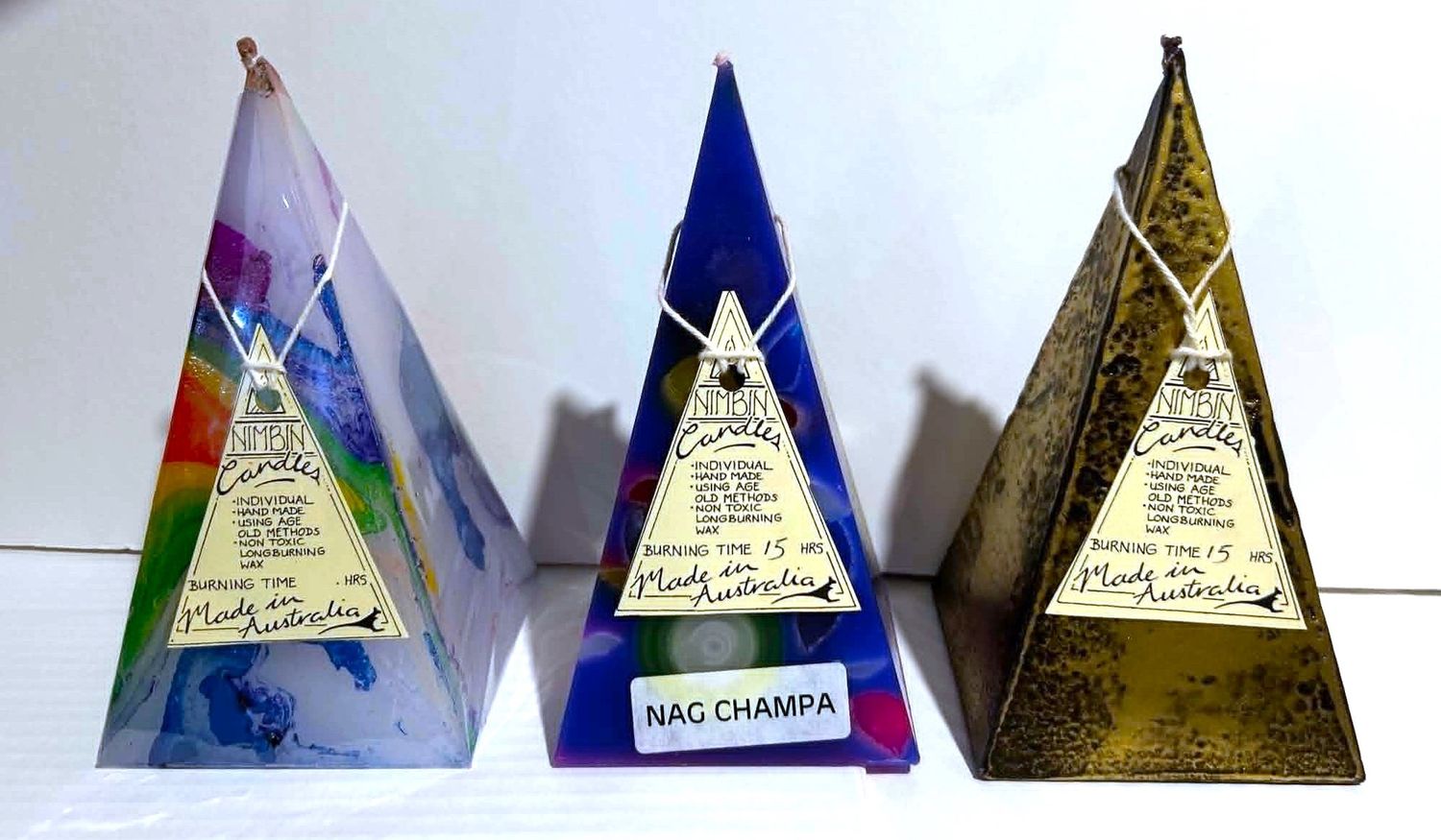 Nimbin Pyramid candles 15hr
