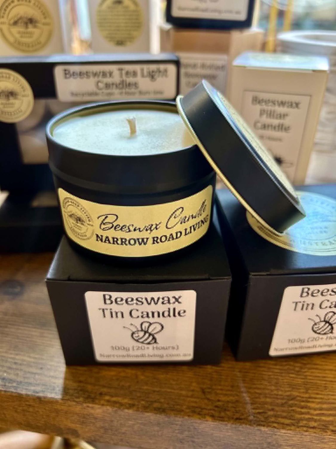 Beeswax Tin Candle 20 Hours