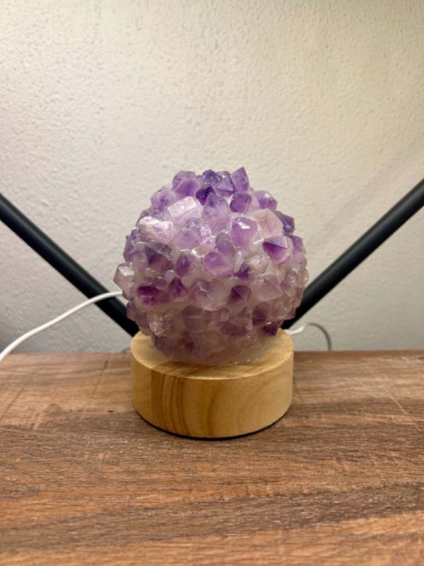 USB LAMP - AMETHYST POINTS (WITH LED LIGHT)