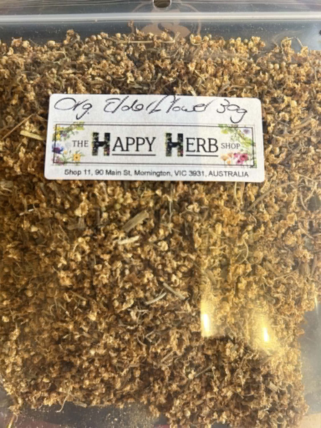 Organic Elderflower 30g BB 8/28