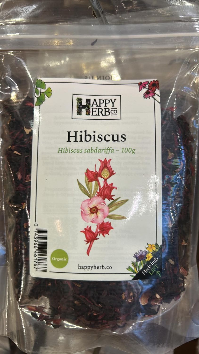 *Organic Hibiscus flower