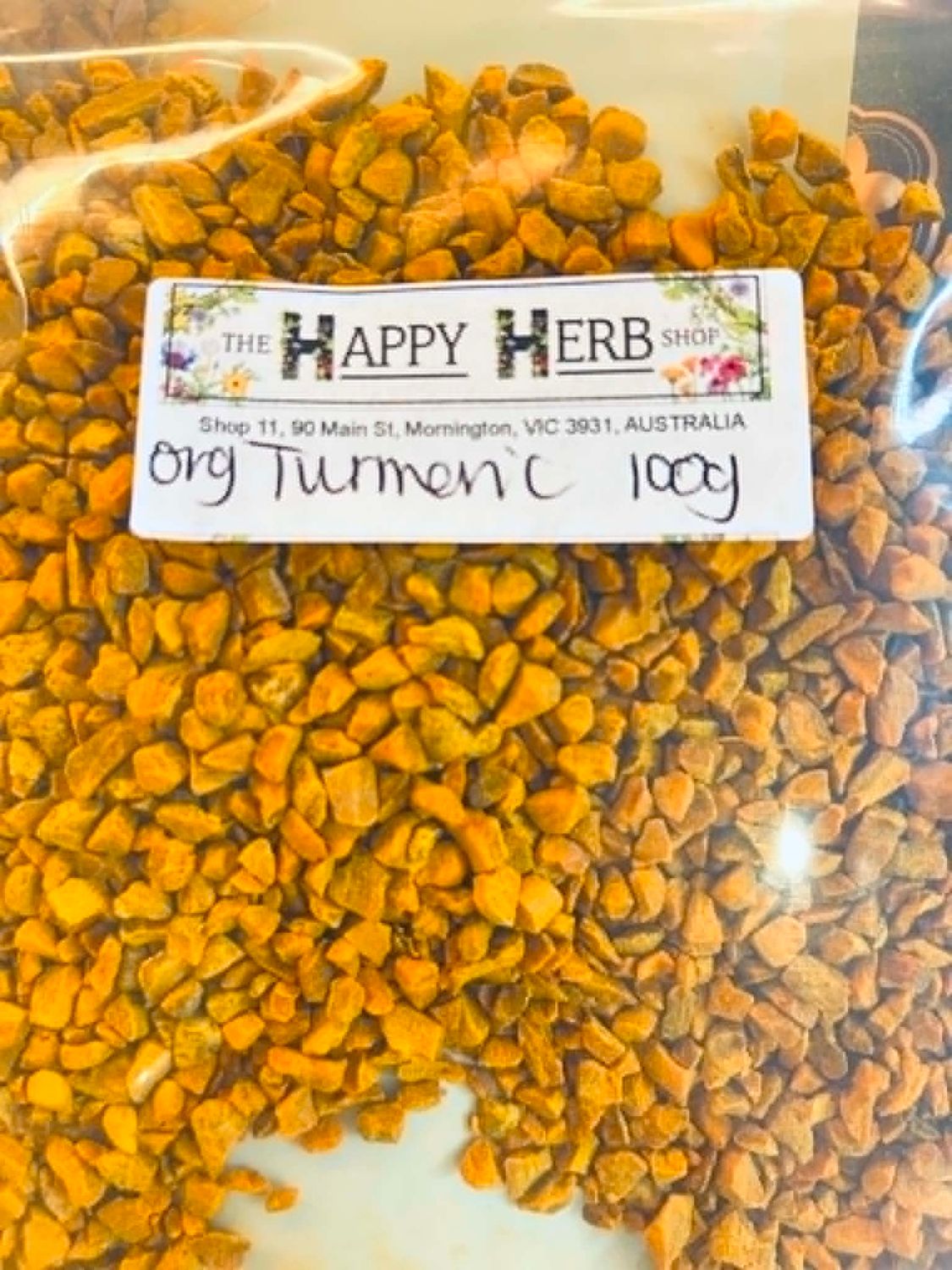 Organic Turmeric cut 100g - BB 07/28