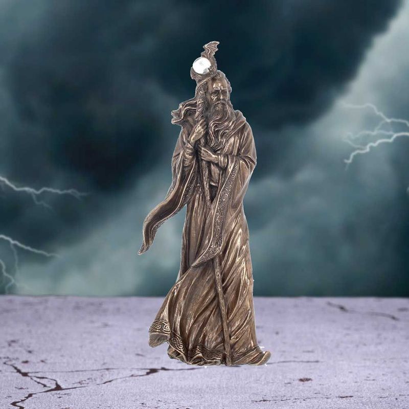 Wizard Merlin Bronze Figurine