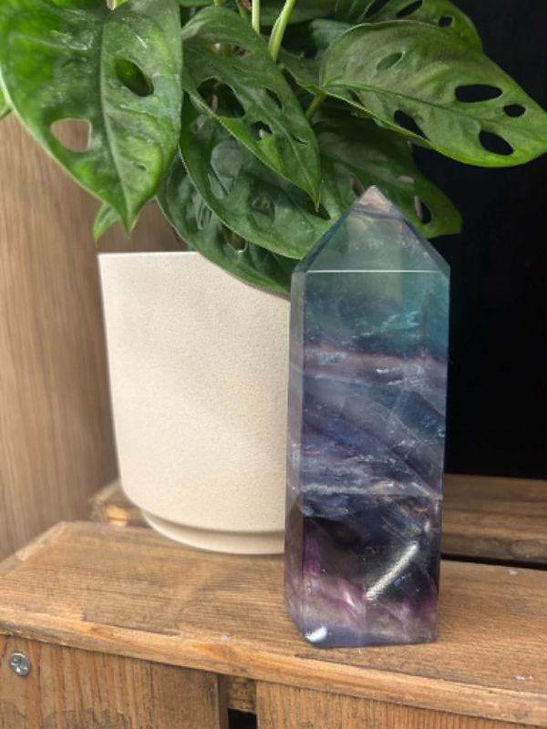 Rainbow Fluorite tower lrg