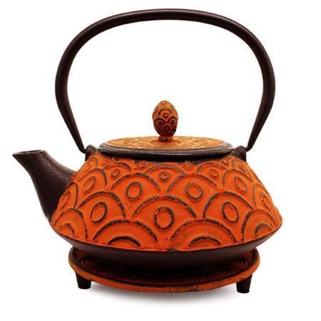 Pumpkin Spice Fan Iron Teapot 800ml