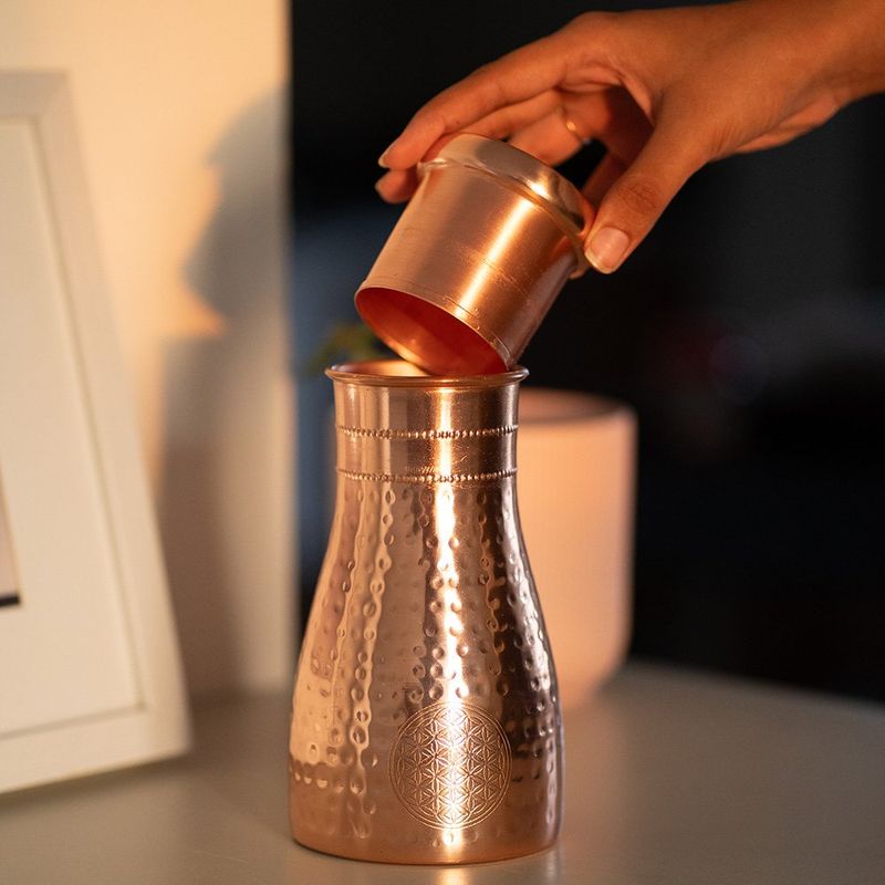 Flower of Life Copper Carafe 1000ml