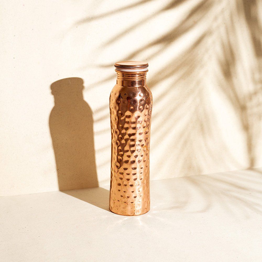 Hammered Curve Copper Btl 600ml