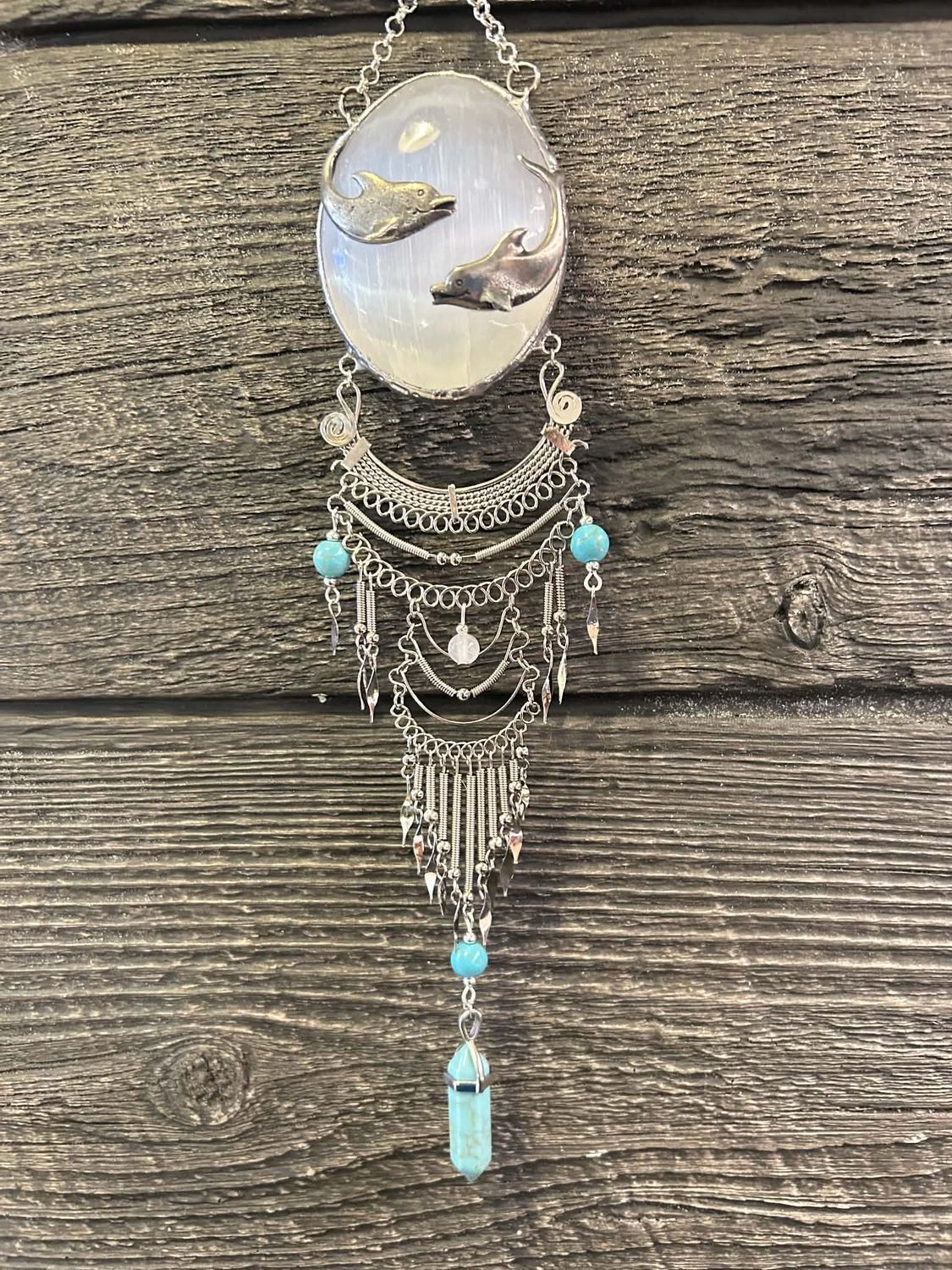 Hanging Oval suncatcher