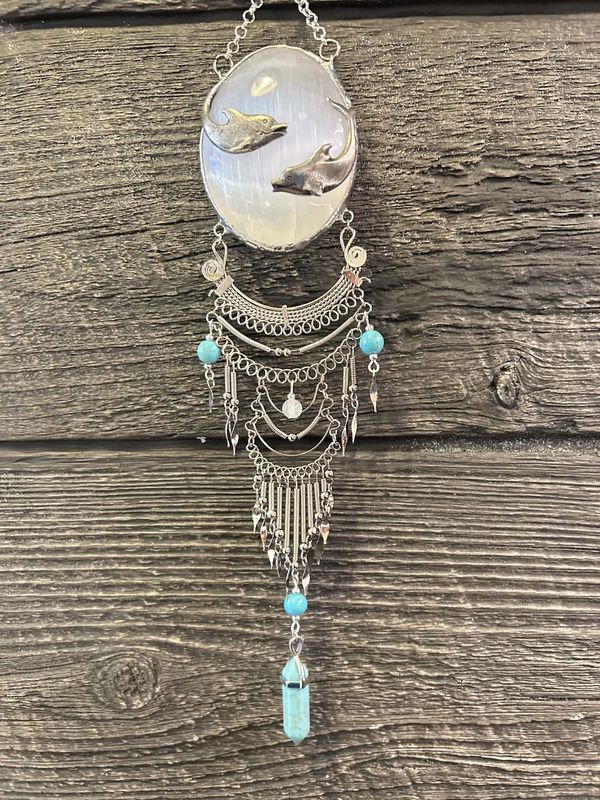 Hanging Oval suncatcher