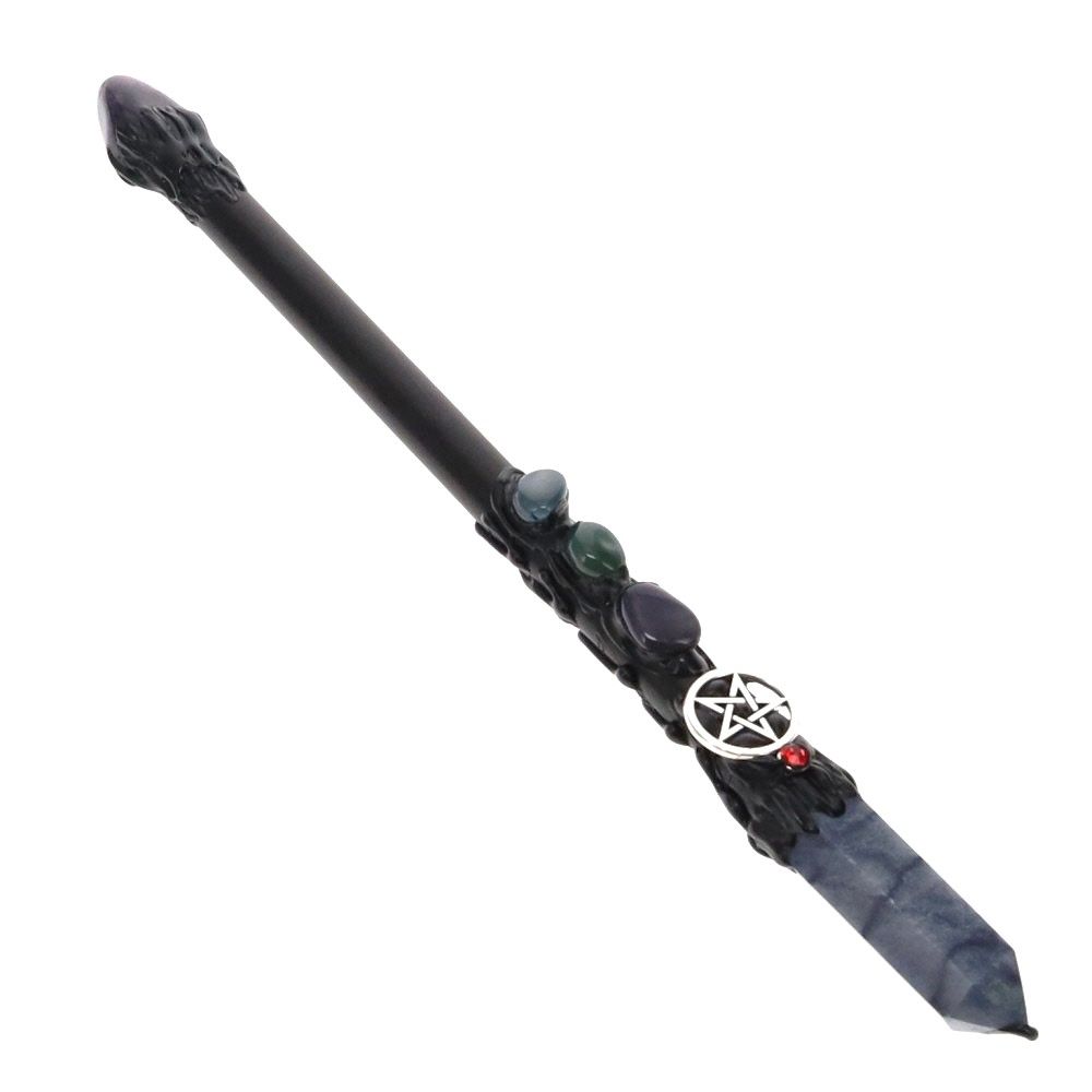 Blue Aventurine Pentacle Healing Wand