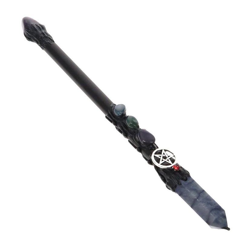 Blue Aventurine Pentacle Healing Wand