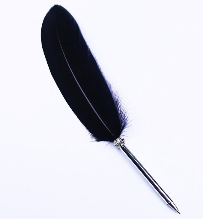 FEATHER PEN - Black Natural Ballpt pen