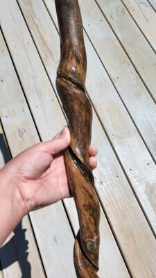 48 3/4 inch Naturally Twisted Wooden Walking Stick