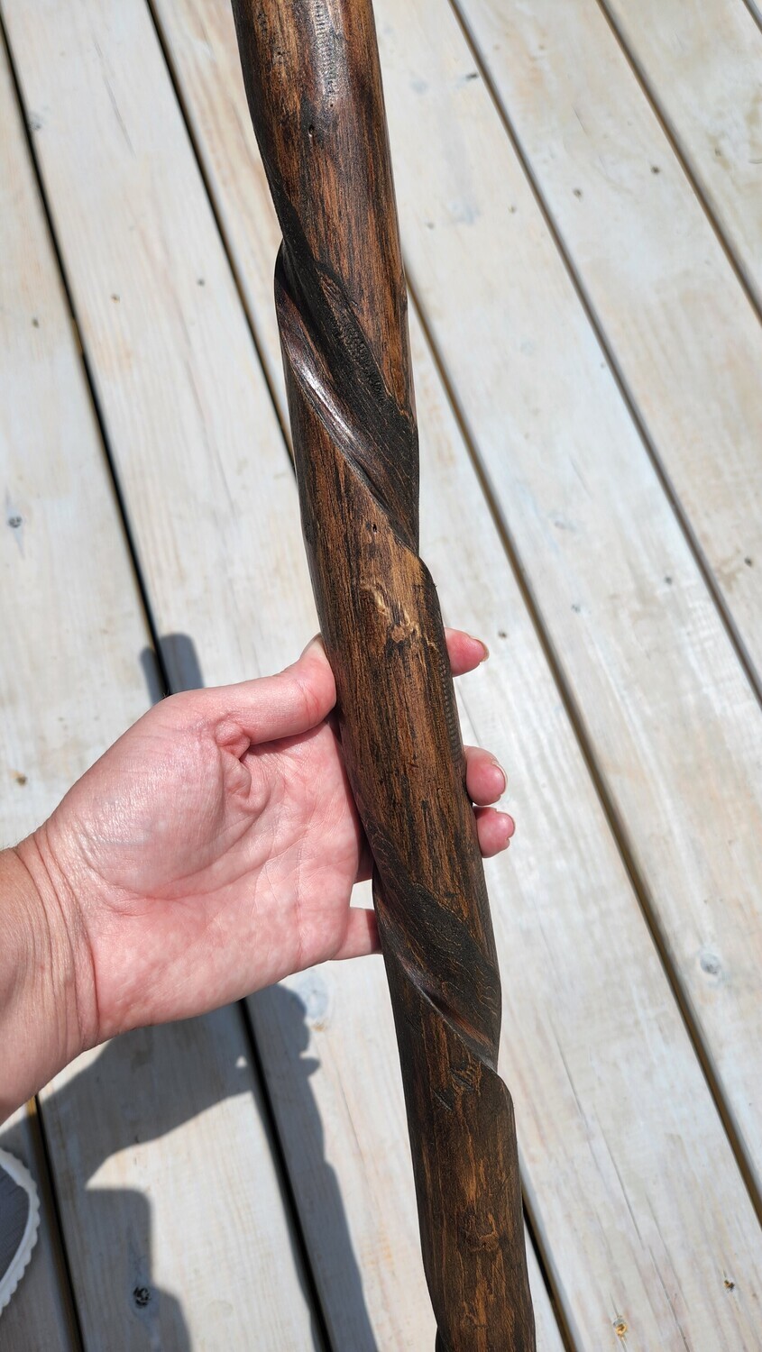 46 inch Hand Carved Walking Stick