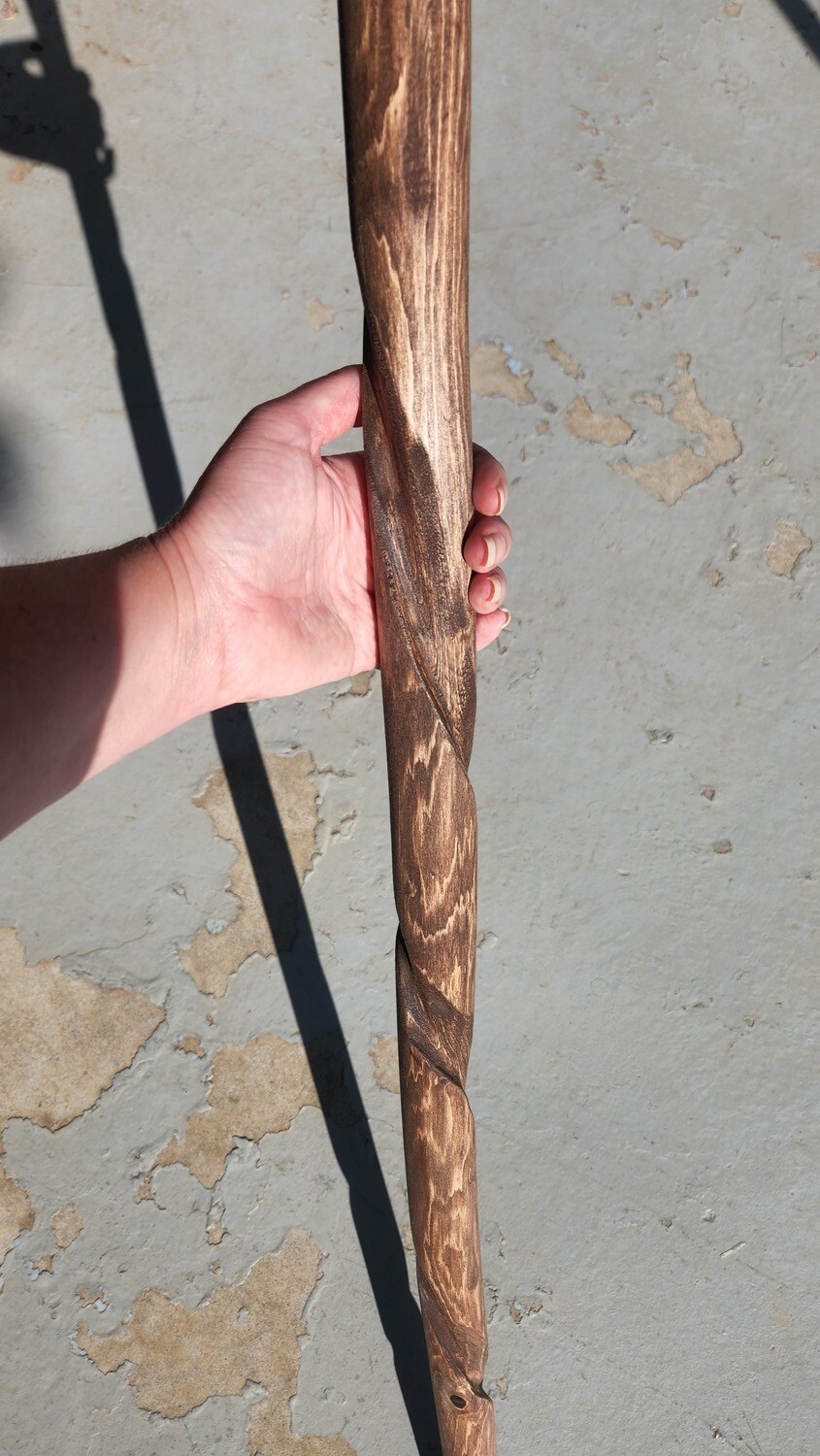 38 inch Hand Carved Walking Stick
