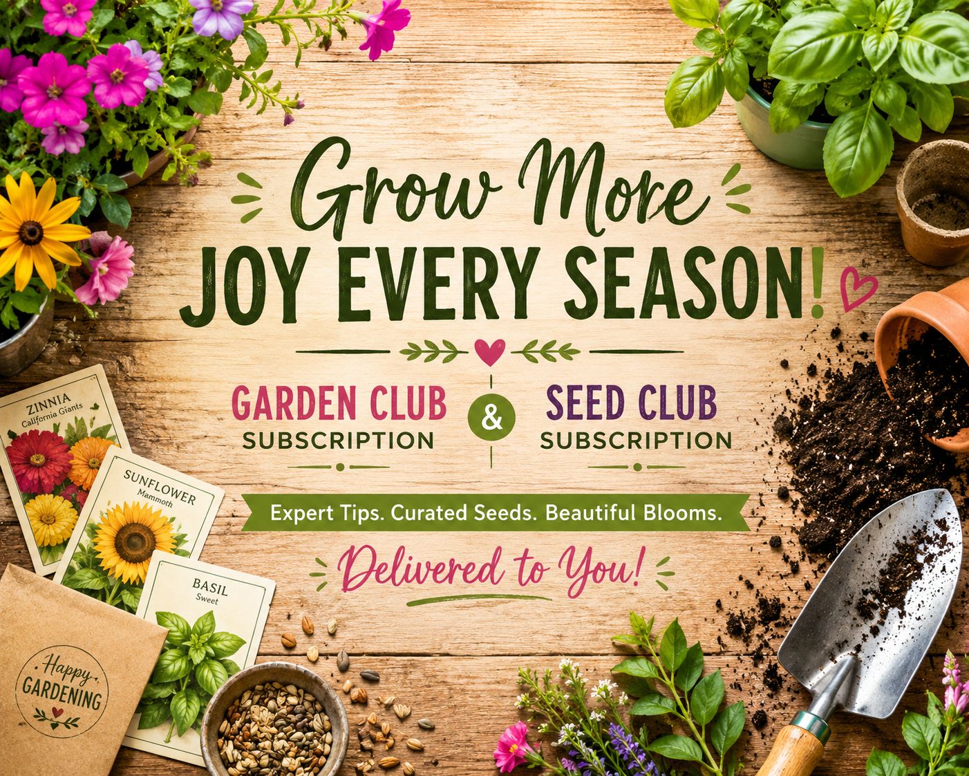 Monthly Garden Club Subscription
