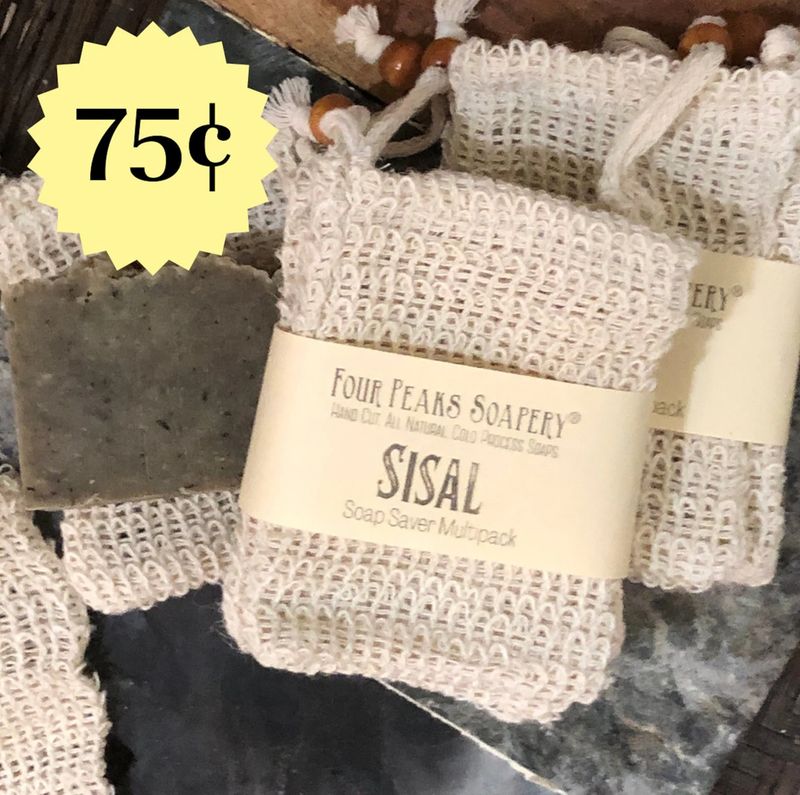 Sisal Soap Saver Pouch: Plant-Based Body Scrubber, Zero Waste