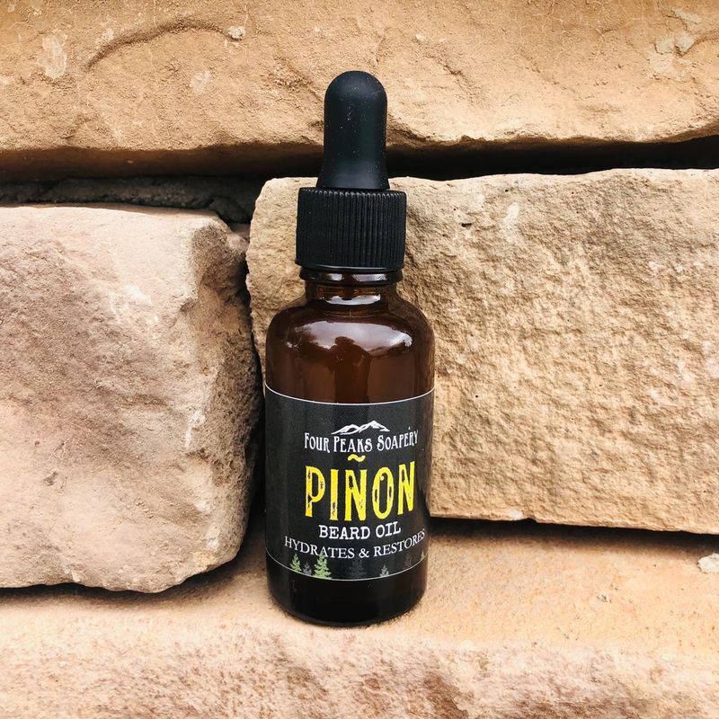 Piñon Pine Beard Oil: Southwest Desert Scent + Lip Balm