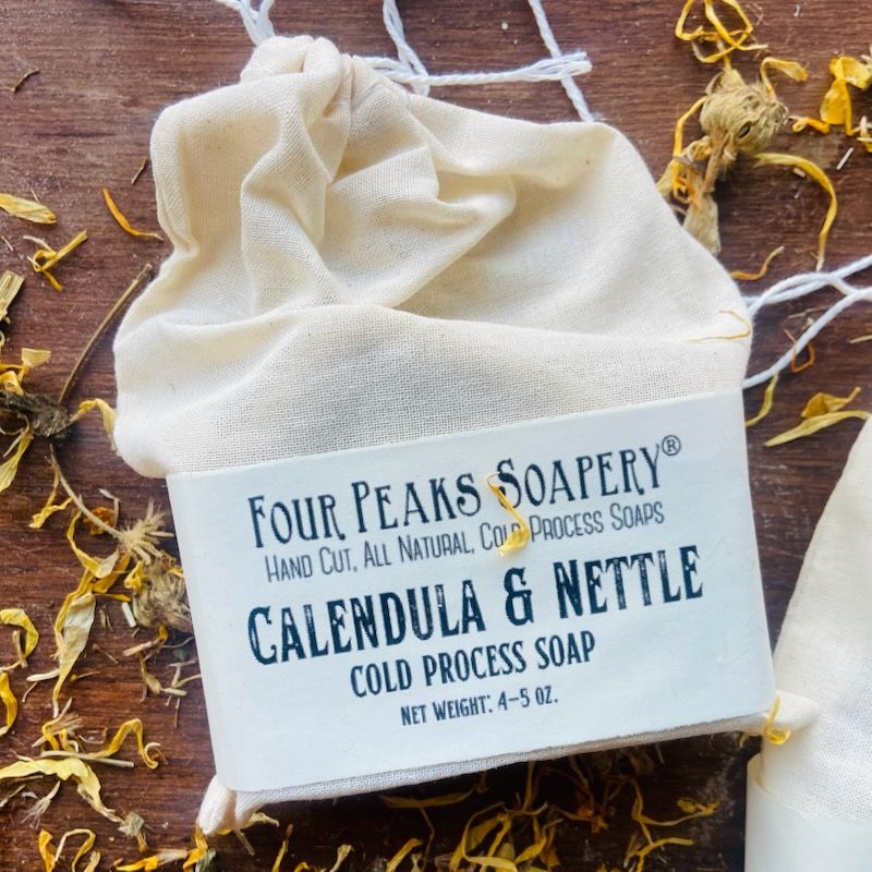 Calendula and Nettle Cold Process Soap. Calendula and Nettle Cold Process Soap.