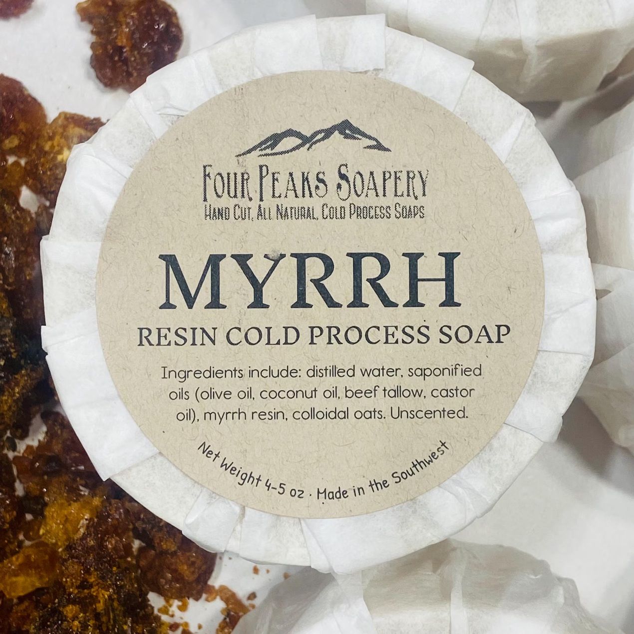 Myrrh Resin Cold Process Soap