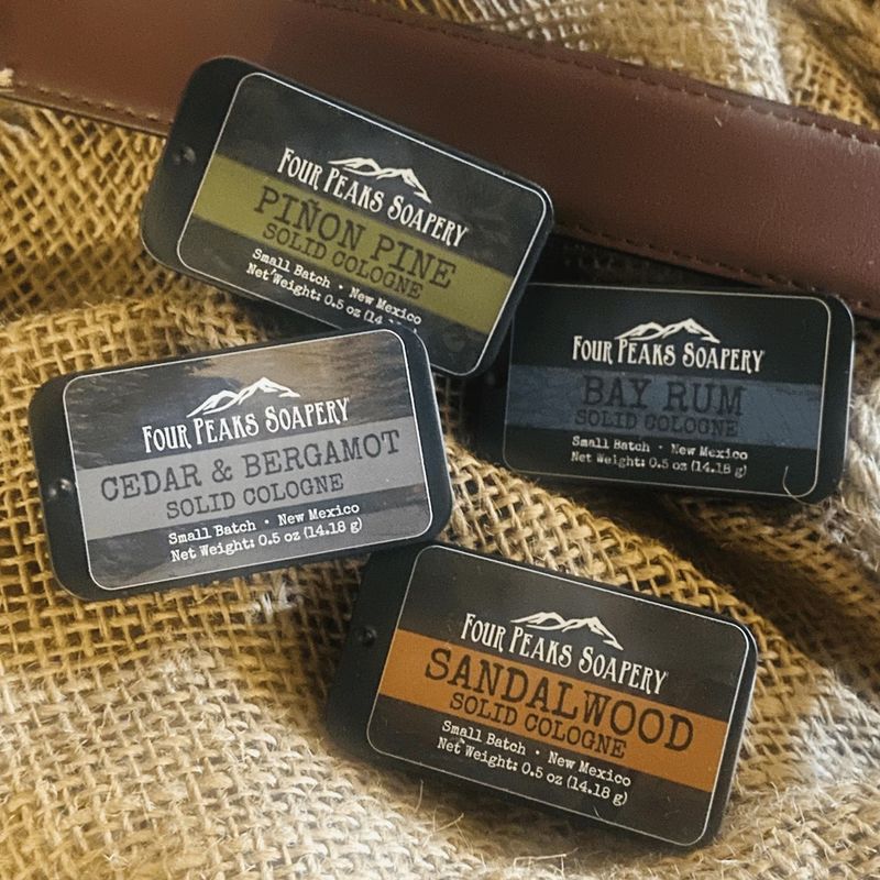 Natural Men's Solid Cologne 4 pc Boxed Set