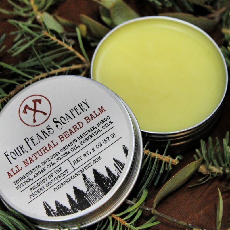 Woodsy Beard Balm: Cedarwood, Pine &amp; Rosemary Scent - 2 oz