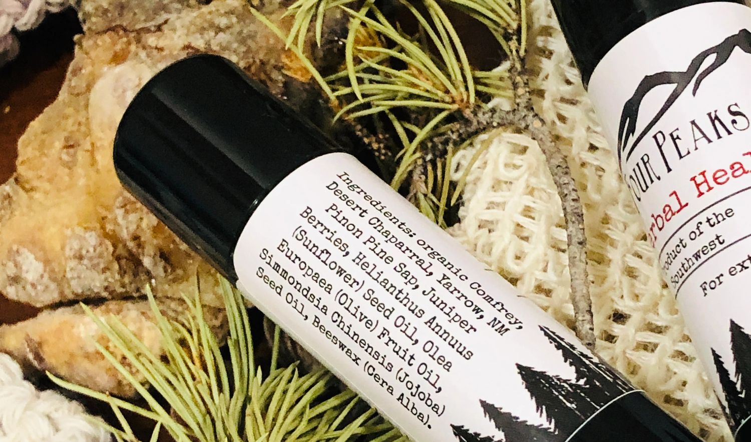 Herbal Salve Stick // Comfrey, Yarrow, Piñon Pine, Juniper, Evergreen Infused Oil