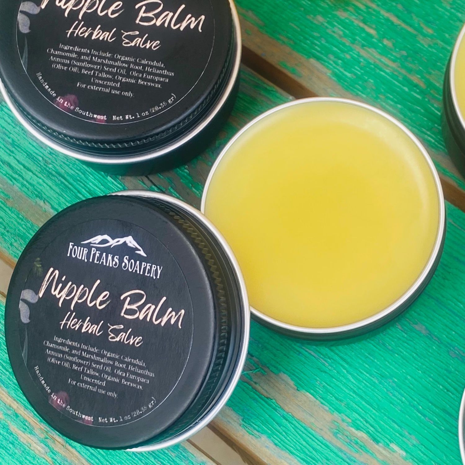 Nipple Balm | Herbal Salve | 1 oz Tin | All-Natural | Skin-Friendly