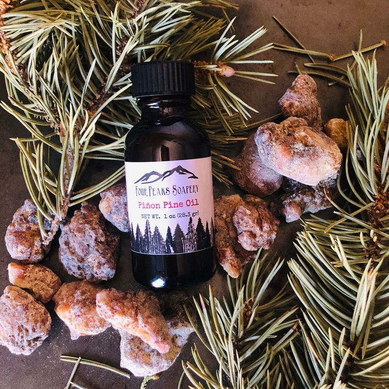 Piñon Pine Infused Body Oil: New Mexico Pinyon Sap + Lip Balm