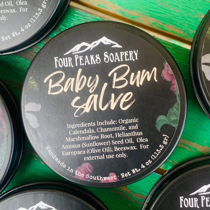 Baby Bum Salve | Calendula &amp; Chamomile, 4 oz Tin