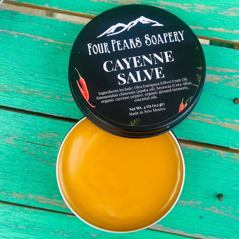 Cayenne Pepper Salve | Capsaicin Salve | 4 oz  Reusable Tin