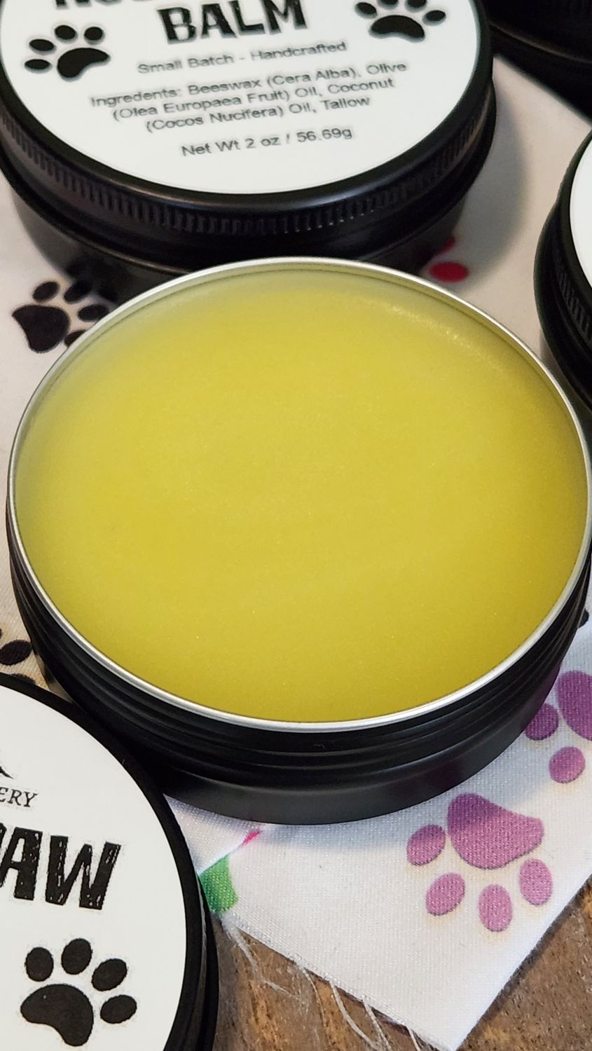 Natural Nose &amp; Paw Balm for Dogs &amp; Cats | 2 oz Pet Paw Balm | Moisturizing Paw &amp; Nose Butter | Safe if Licked