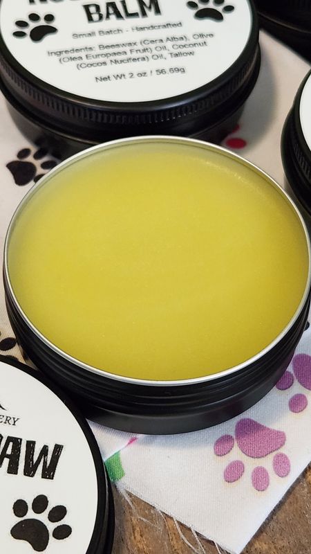 Natural Nose &amp; Paw Balm for Dogs &amp; Cats | 2 oz Pet Paw Balm | Moisturizing Paw &amp; Nose Butter | Safe if Licked